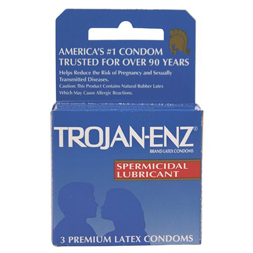 Trojan Condom ENZ w/ Spermicide 3 Pack