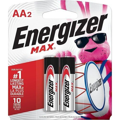 Battery AA 2 Pack Energizer Max