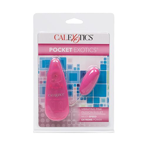 Pocket Exotic Vibrating Pink Passion Bullet
