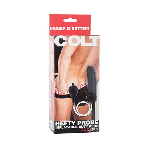 Colt Hefty Inflatable Butt Plug Black