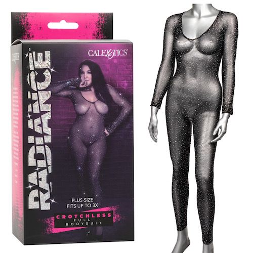 Radiance Crotchless Full Body Suit Plus Size