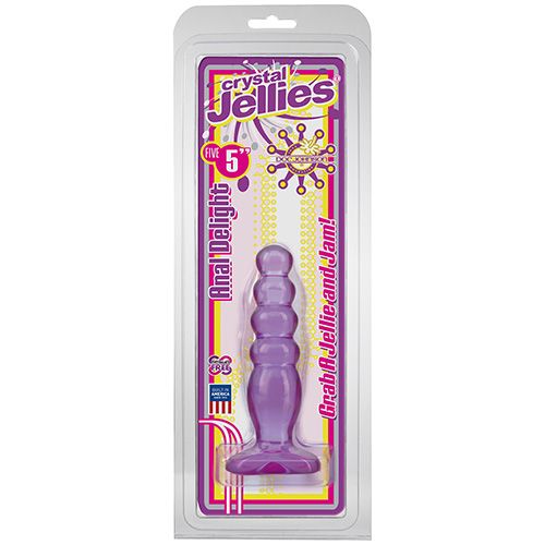 Crystal Jellies Anal Delight 5 In Purple