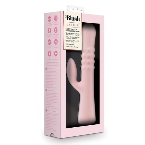Blush Jaymie Rabbit with Pulsating Shaft