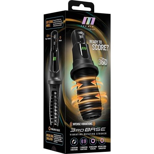 M for Men 3rd Base Vibrating Rotating Stroker