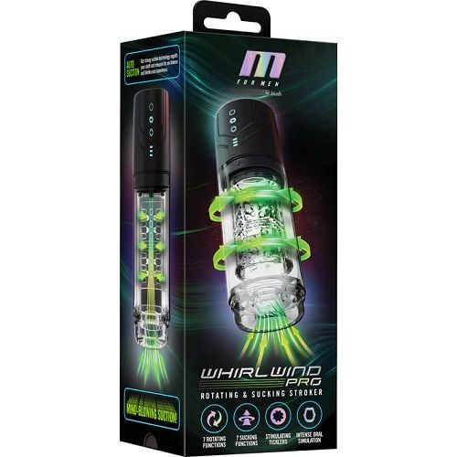 M for Men Whirlwind Pro Rotating & Sucking Stroker