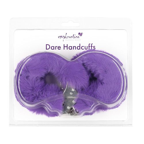 Dare Handcuffs Plush Purple