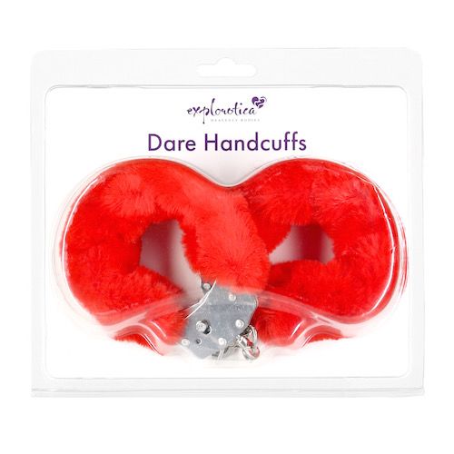 Dare Handcuffs Plush Red