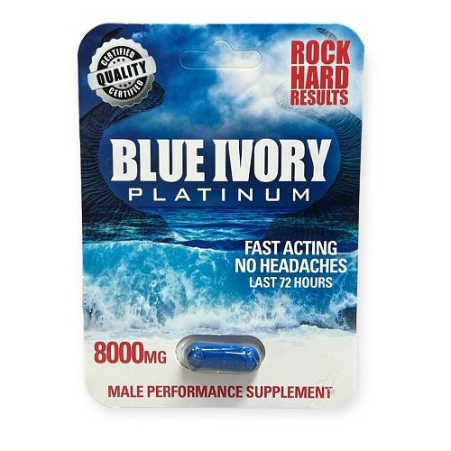Blue Ivory Platinum 1ct
